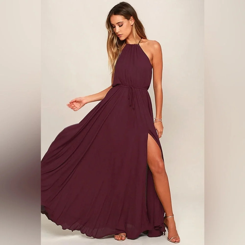 Lulus Essence Of Style Plum Purple Maxi Dress